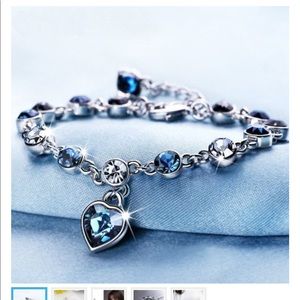 18kt white gold plated bracelet